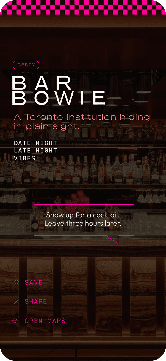 BAR BOWIE
